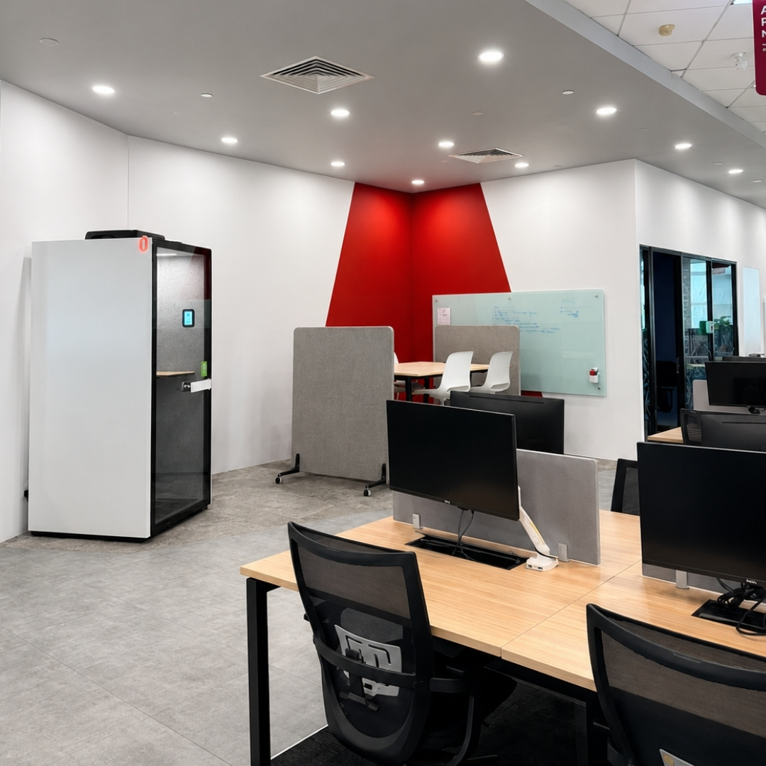 Office pod with occupancy sensor